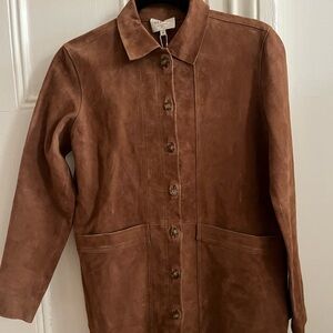 Sezane suede camel jacket (brand new)